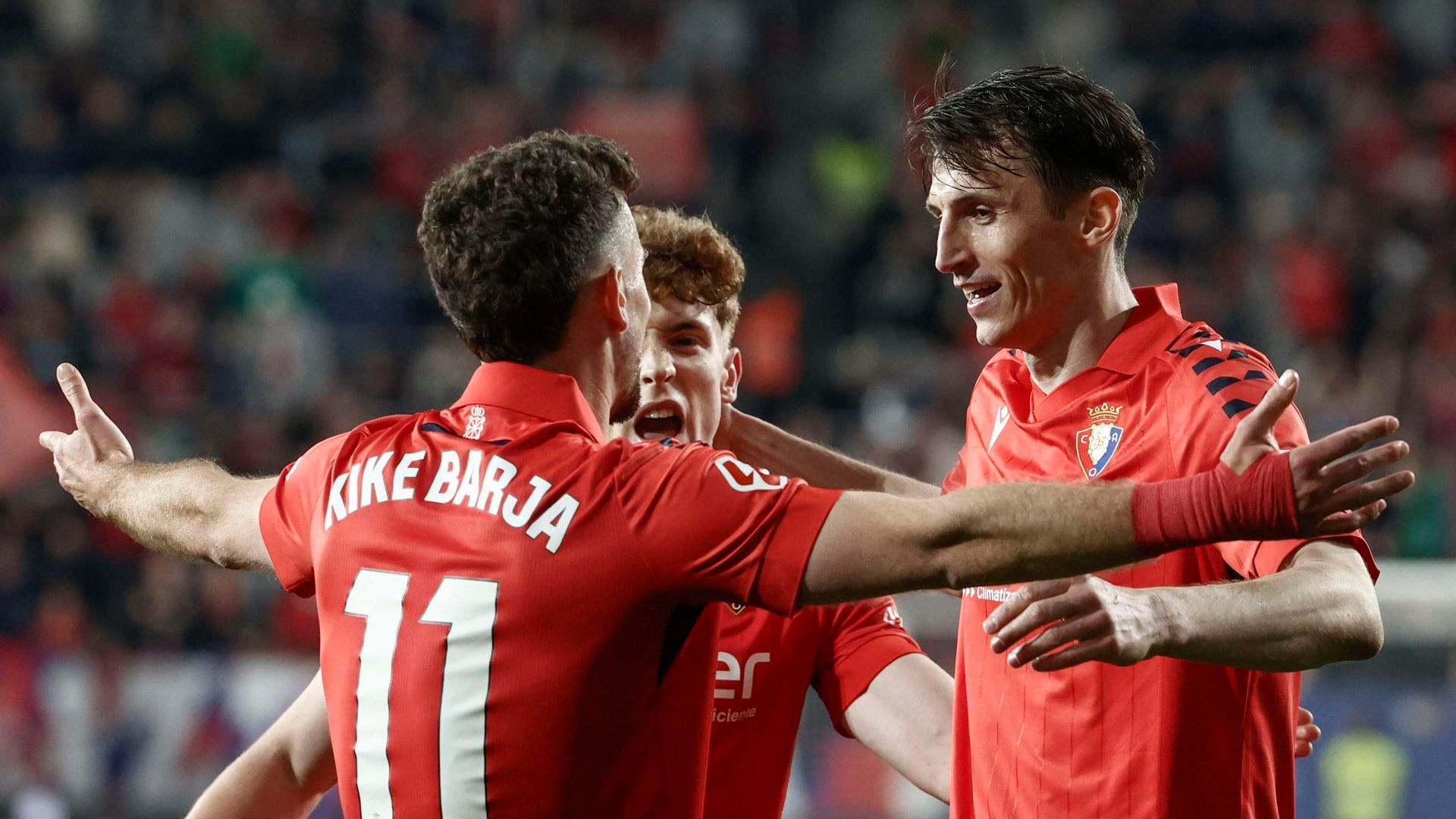 Budimir celebrando su gol Budimir celebrando su gol