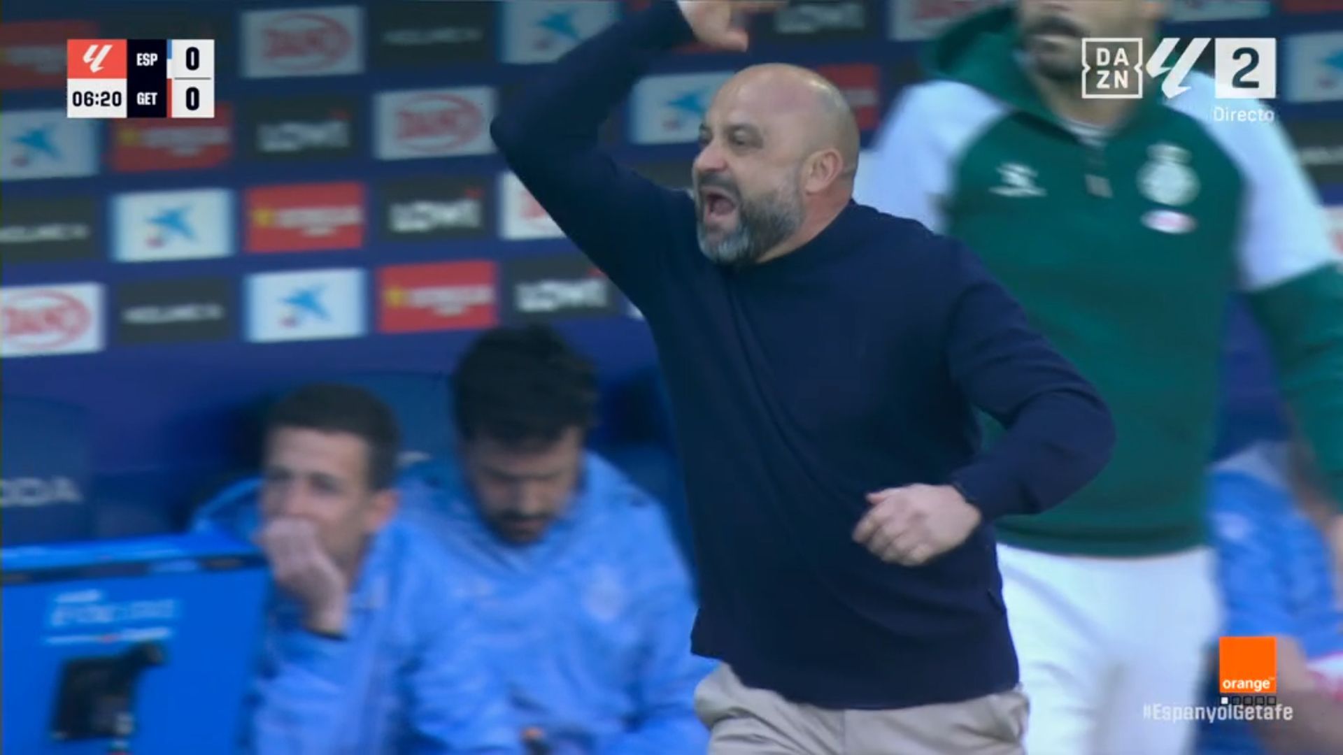 Manolo González en el Espanyol - Getafe