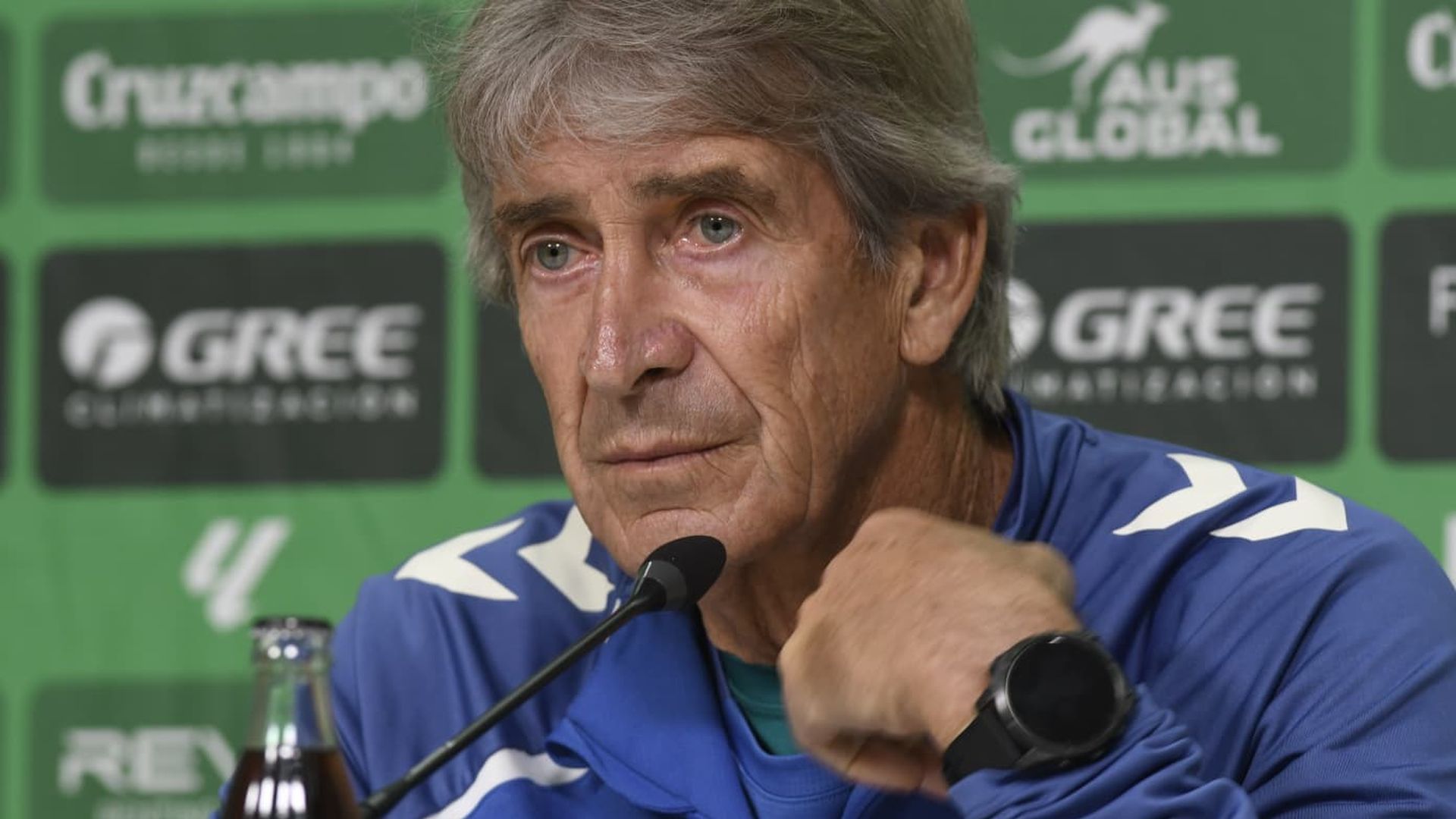 Manuel Pellegrini, en rueda de prensa
