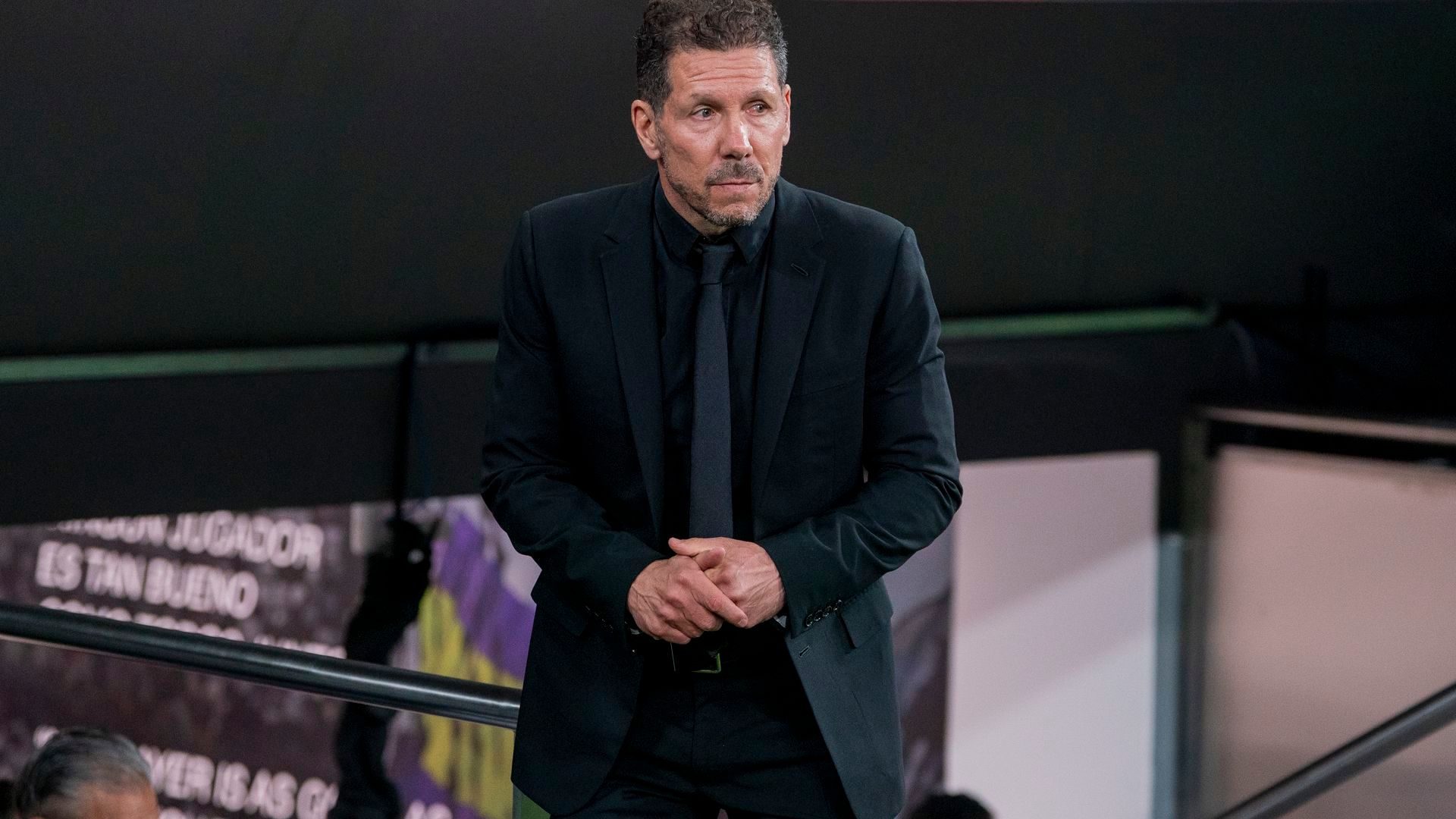 Diego Pablo Simeone, en el Santiago Bernabéu Diego Pablo Simeone, en el Santiago Bernabéu