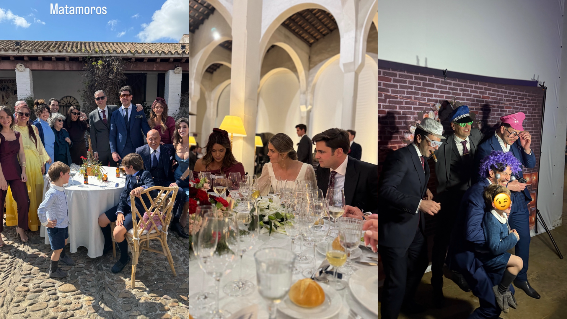 El banquete de la boda de Irene Matamoros