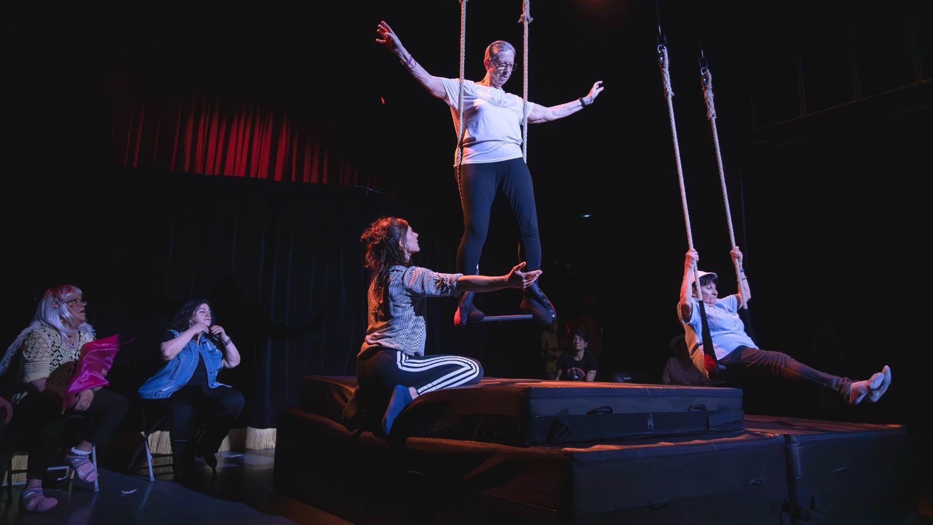 El trapecio es uno de los ejercicios que ayuda a superar los miedos