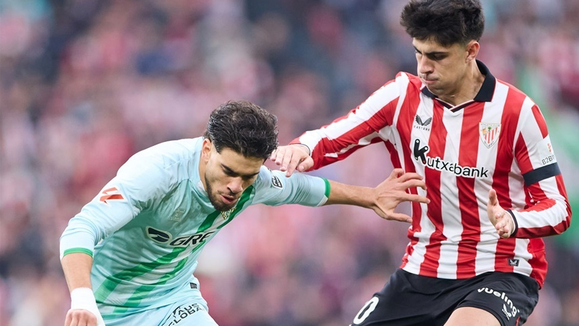 Ez Abde y Rego en el Athletic - Betis de San Mamés