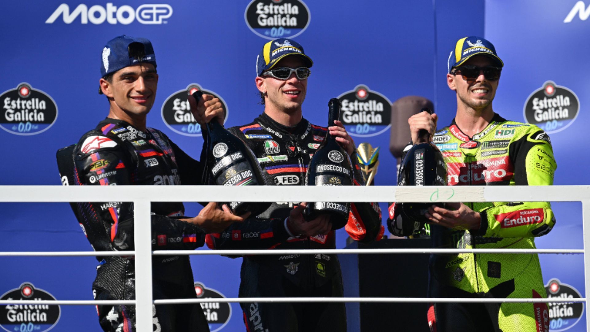 Jorge Martín, en el podio del GP de Brasil