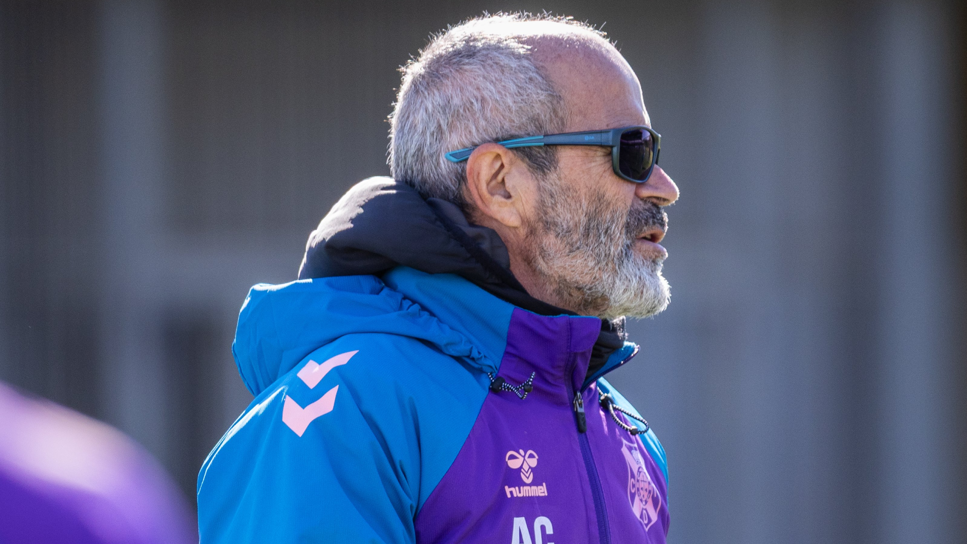 Álvaro Cervera, en un entrenamiento del Tenerife