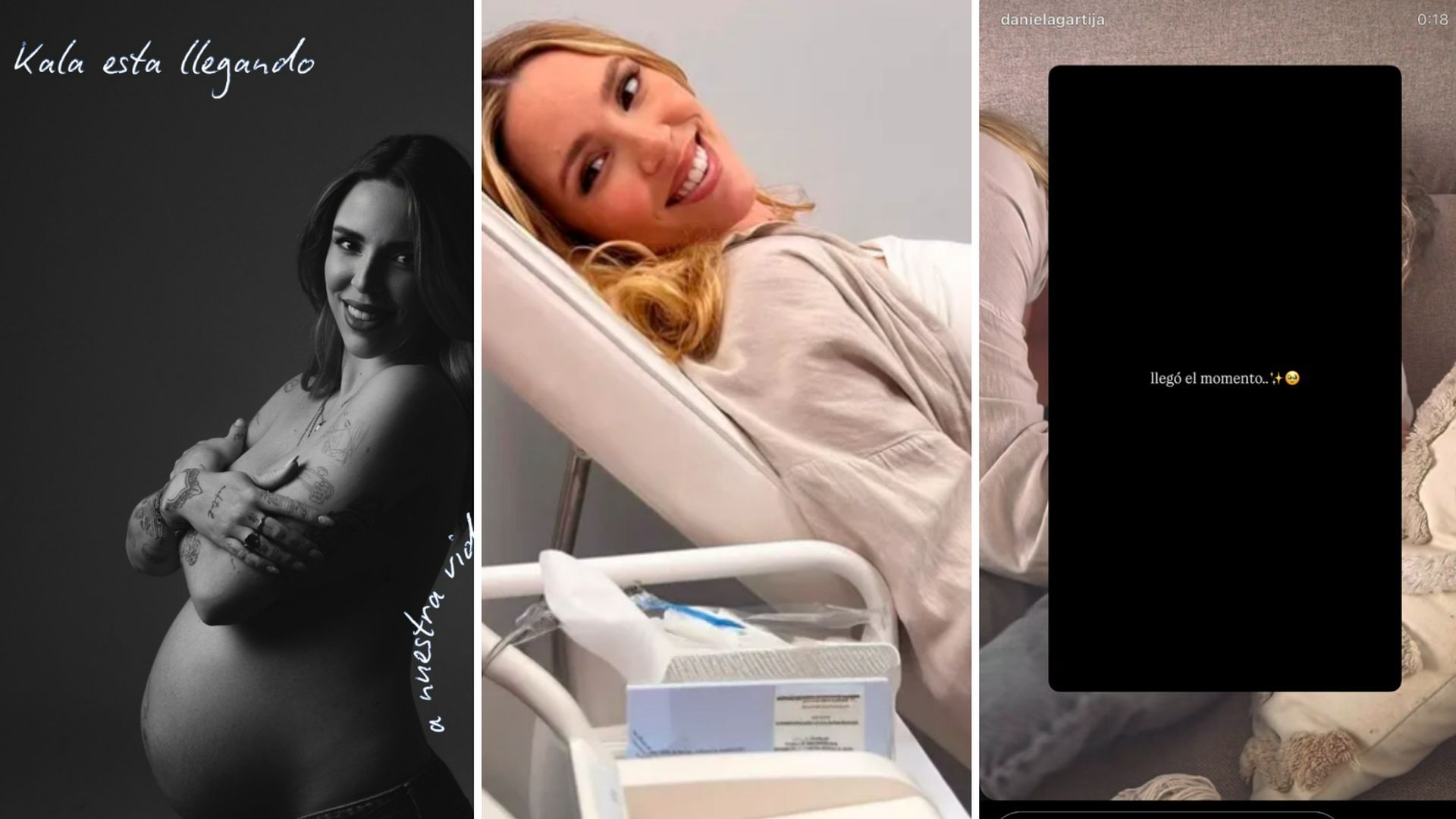 Así Danna Ponce anunciaba que el momento de ingresar en el hospital había llegado