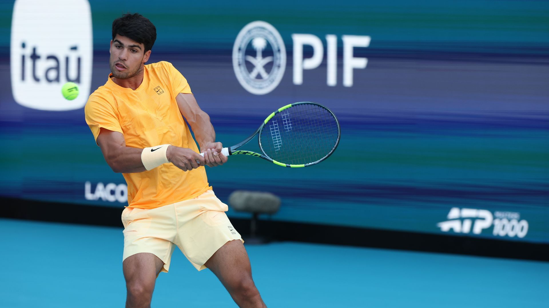 Carlos Alcaraz durante el Masters 1000 de Miami