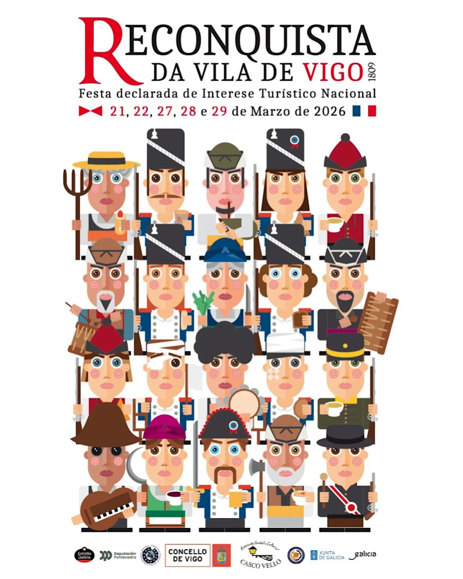Cartel de la Reconaquista de Vigo 2026