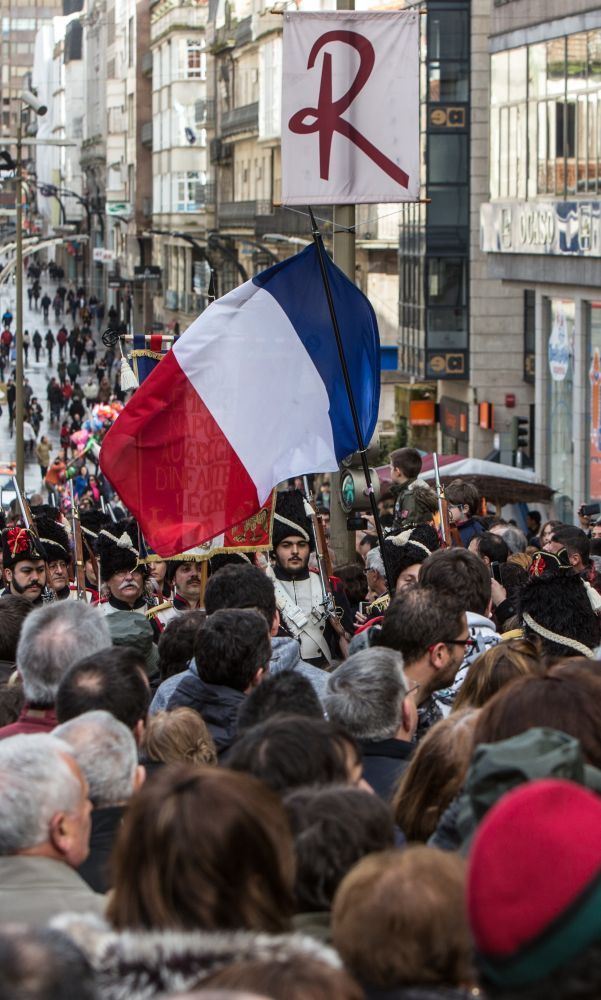 El centro de Vigo abarrotado en una celebración de la Reconquista anterior