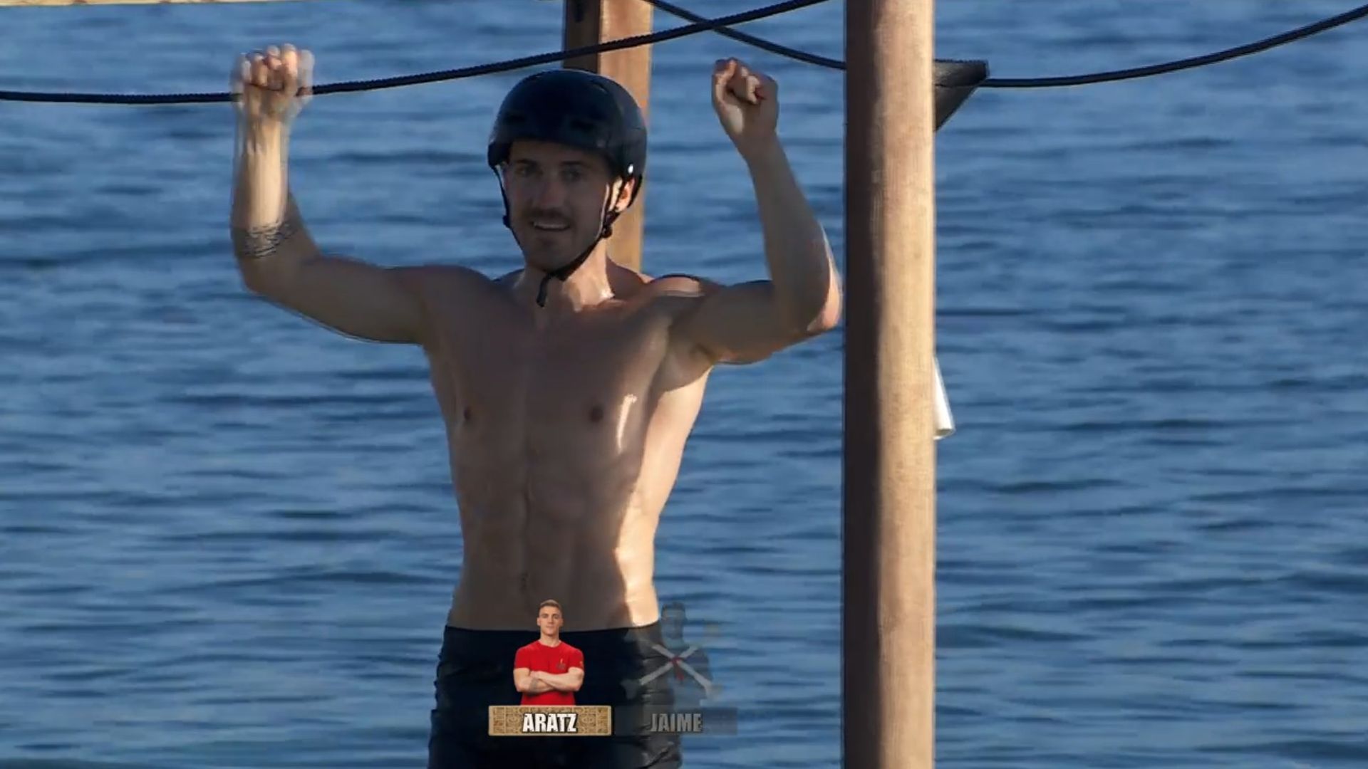El momento en el que Aratz ha ganado la ‘Batalla de Titanes’ de 'Supervivientes'