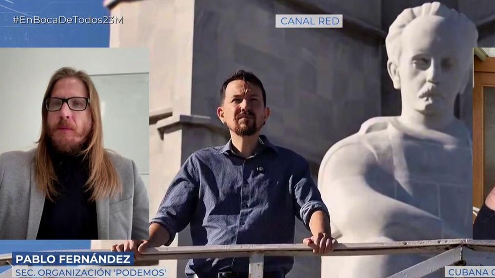 Pablo Fernánde defiende la visita de Pablo Iglesias a Cuba: “Está denunciando el genocidio que está haciendo Estados Unidos”
