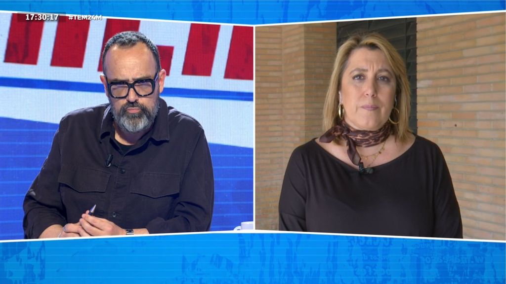 La reacción de Susana Díaz a la comparación de Jorge Azcón entre Pilar Alegría y María Jesús Montero: "Me parece vergonzoso"