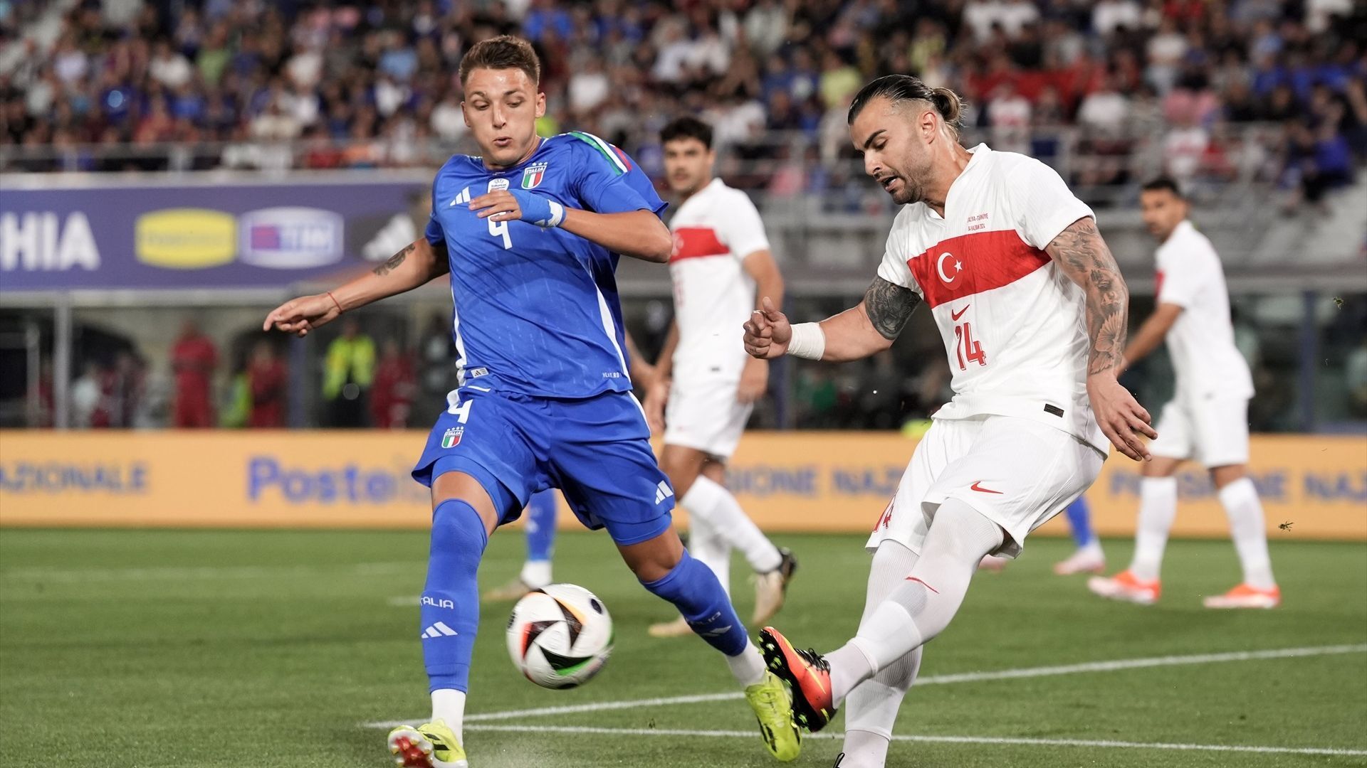 Partido entre Italia y Turquía de selecciones