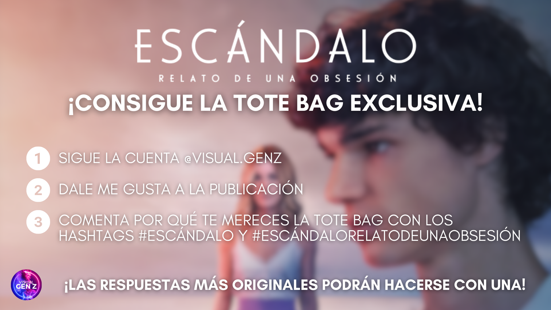 ¡Quiero la tote bag firmada de 'Escándalo: relato de una obsesión'! Mándanos la respuesta más original y podrás hacerte con una de ellas