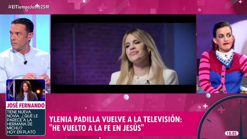 Los colaboradores de 'El tiempo justo' reaccionan a la reaparición televisiva de Ylenia Padilla: "Espero que pida perdón"