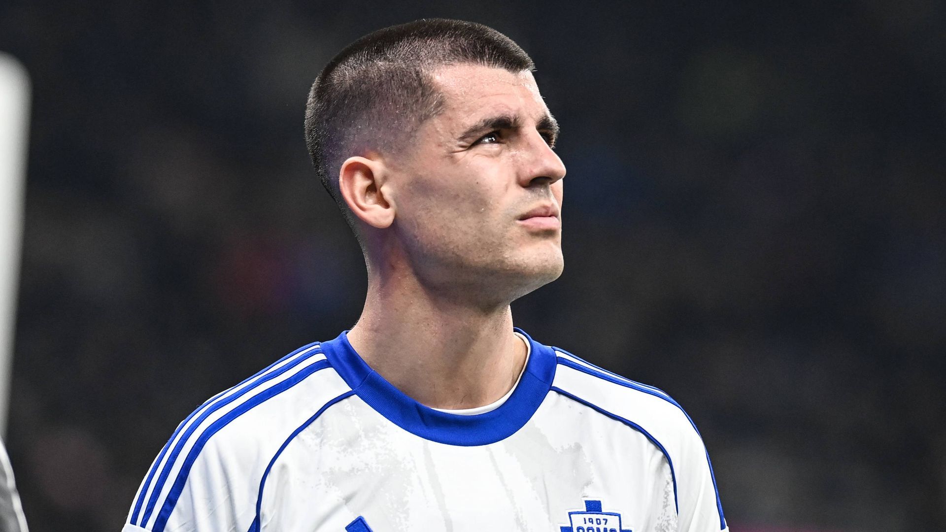 Álvaro Morata en un partido con el Como Álvaro Morata en un partido con el Como