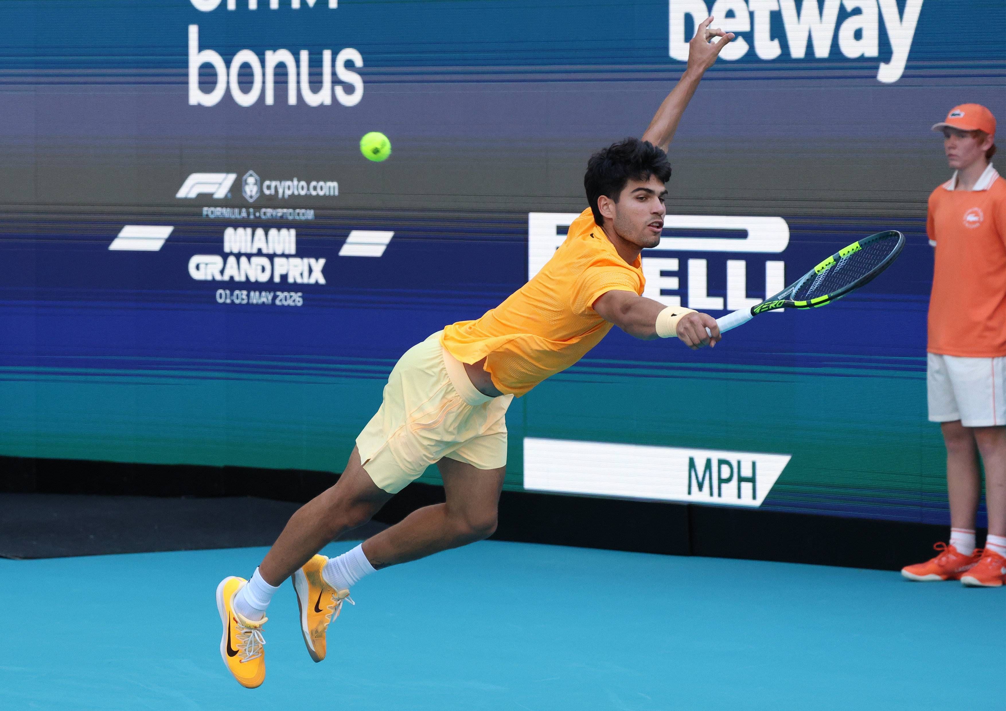 Carlos Alcaraz en el Masters 1.000 de Miami