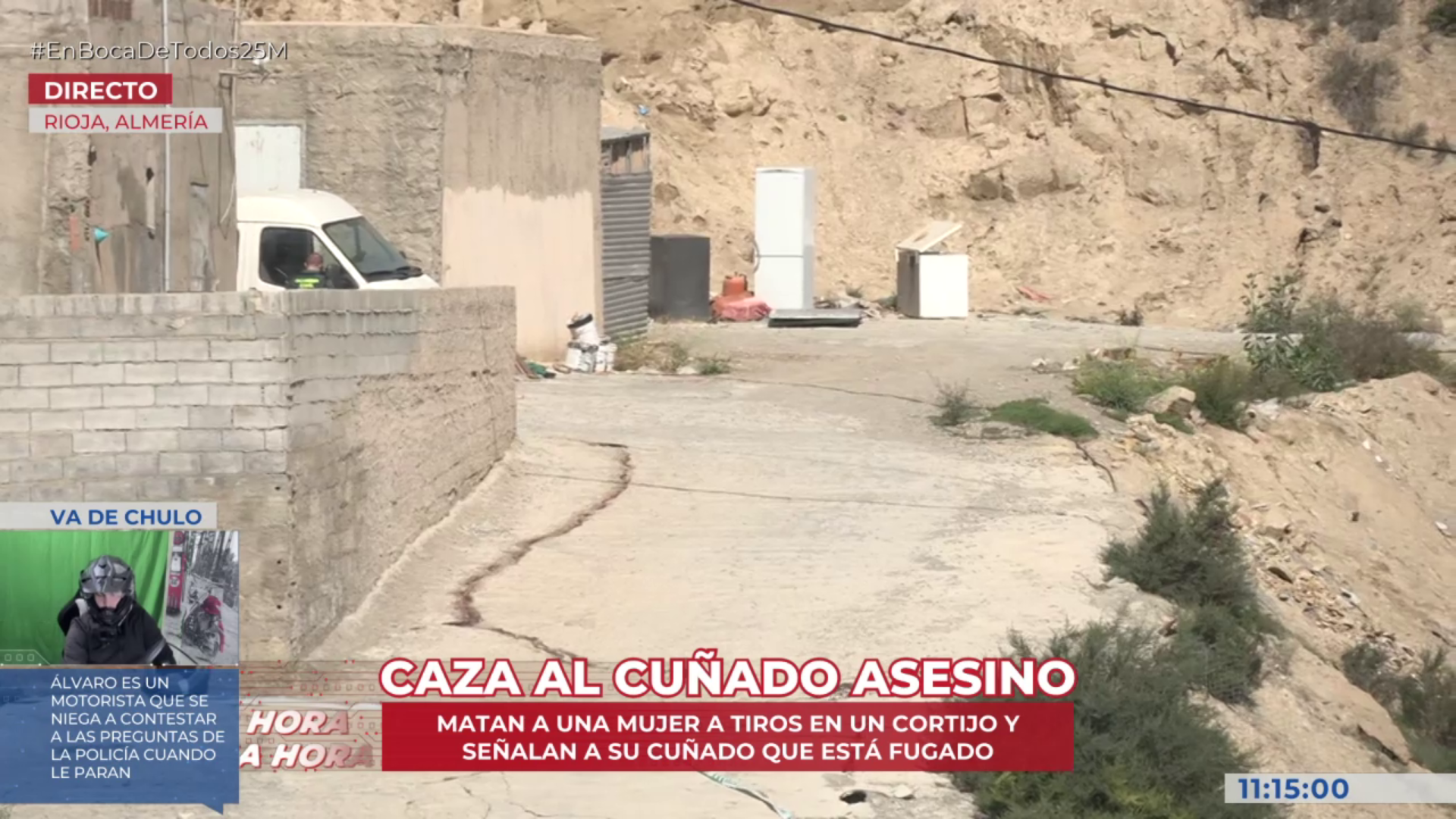 En busca del hombre sospechoso de asesinar a su cuñada y herir a su hermano en un tiroteo en Rioja, Almería