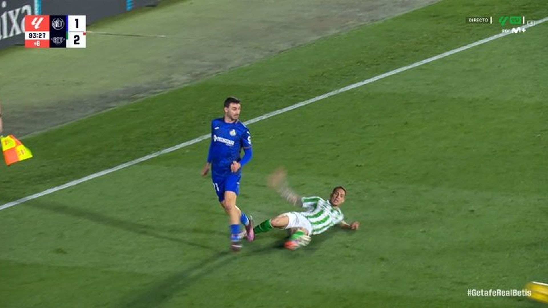 Expulsión de Antony ante el Getafe