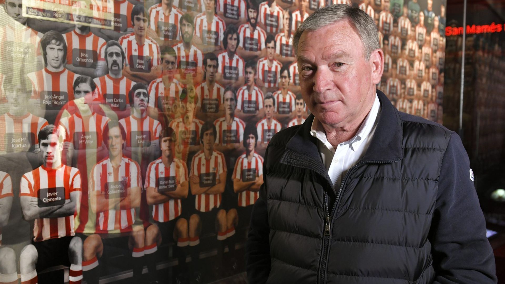 Javier Clemente en el museo rojiblanco