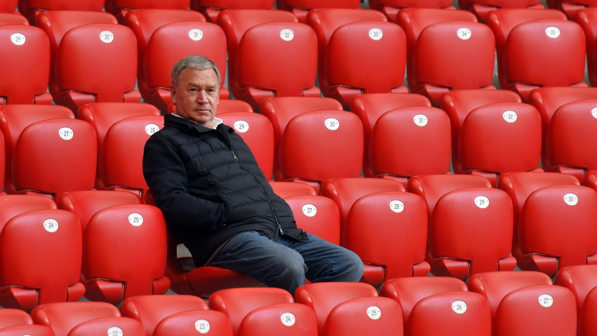 Javier Clemente en San Mamés Javier Clemente en San Mamés