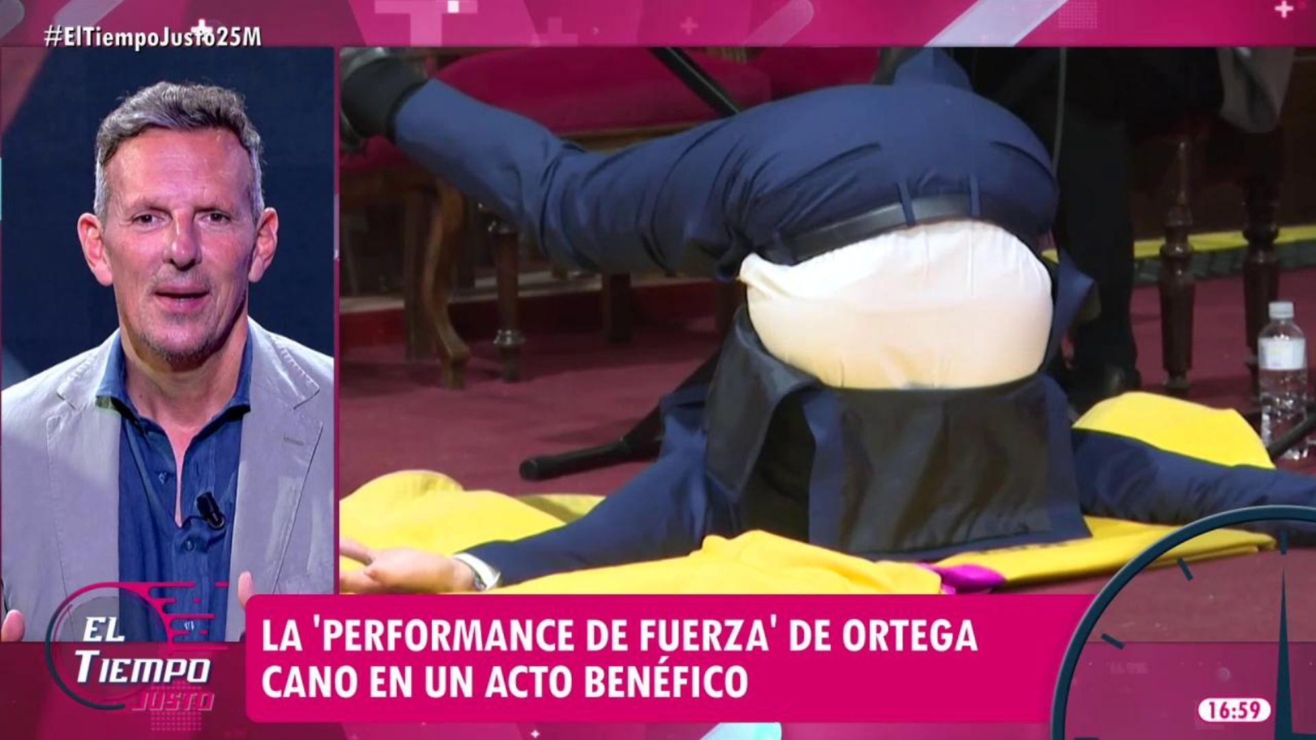 'El tiempo justo' emite las imágenes del baile viral de Ortega Cano y Joaquín Prat reacciona