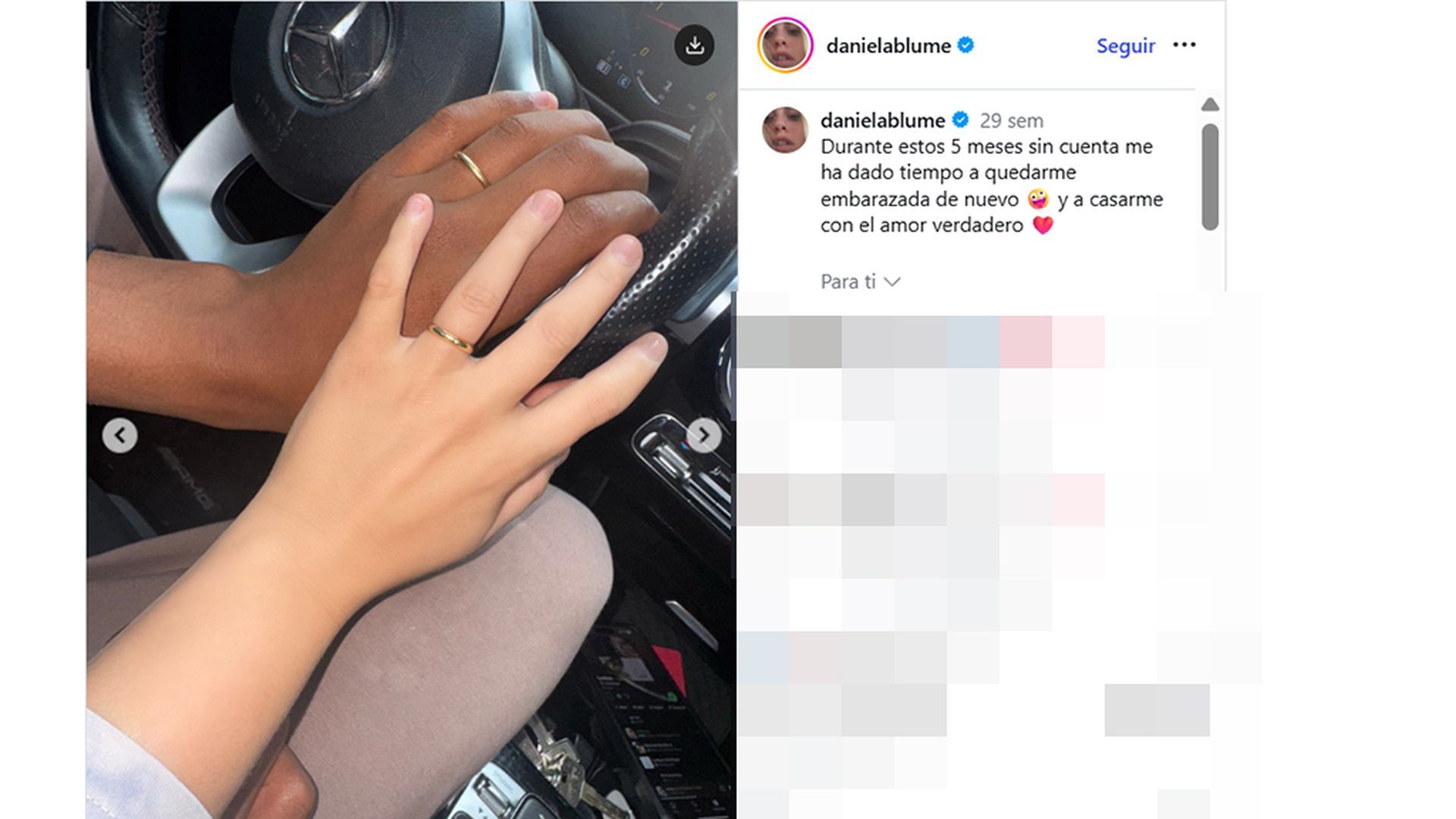 Las fotos de la boda de Daniela Blume