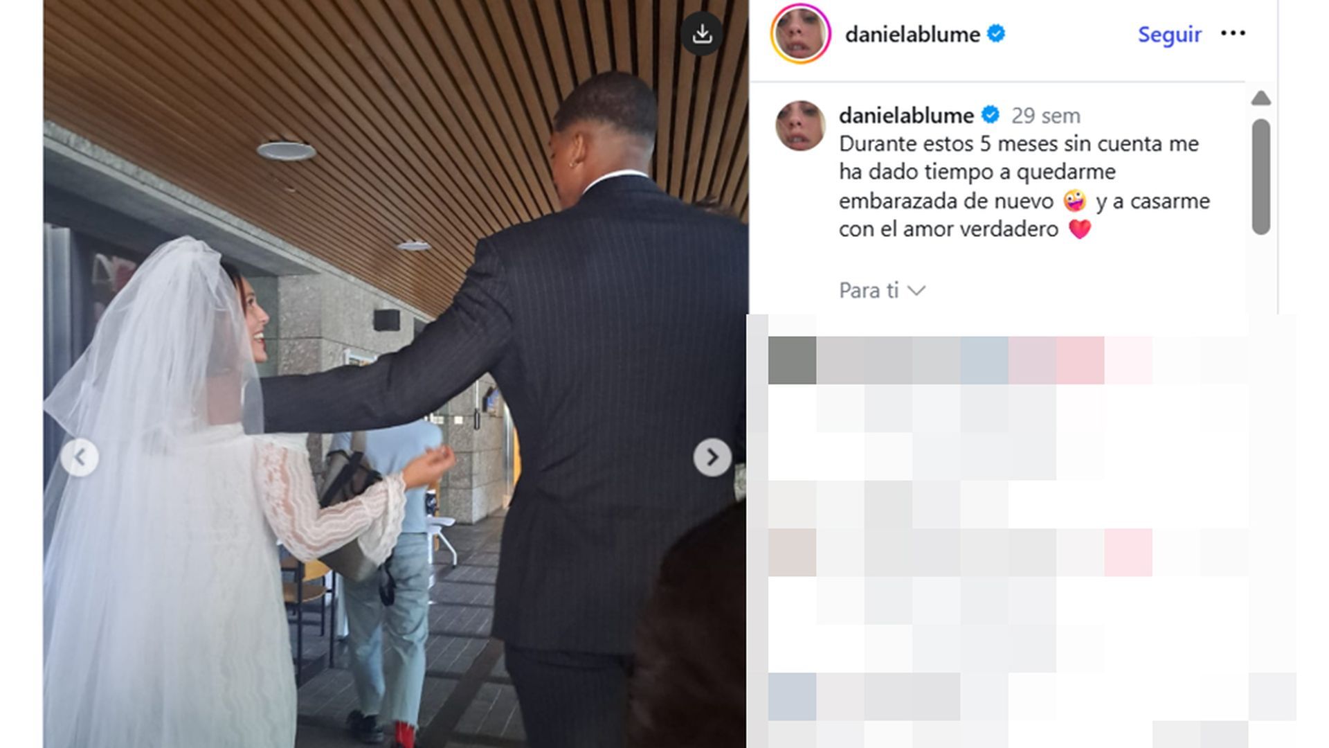 Las fotos de la boda de Daniela Blume