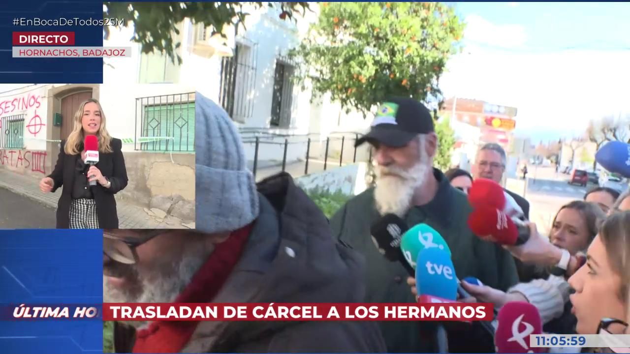 Los presuntos asesinos de Francisca Cadenas en Hornachos (Badajoz) son trasladados tras recibir una paliza en prisión