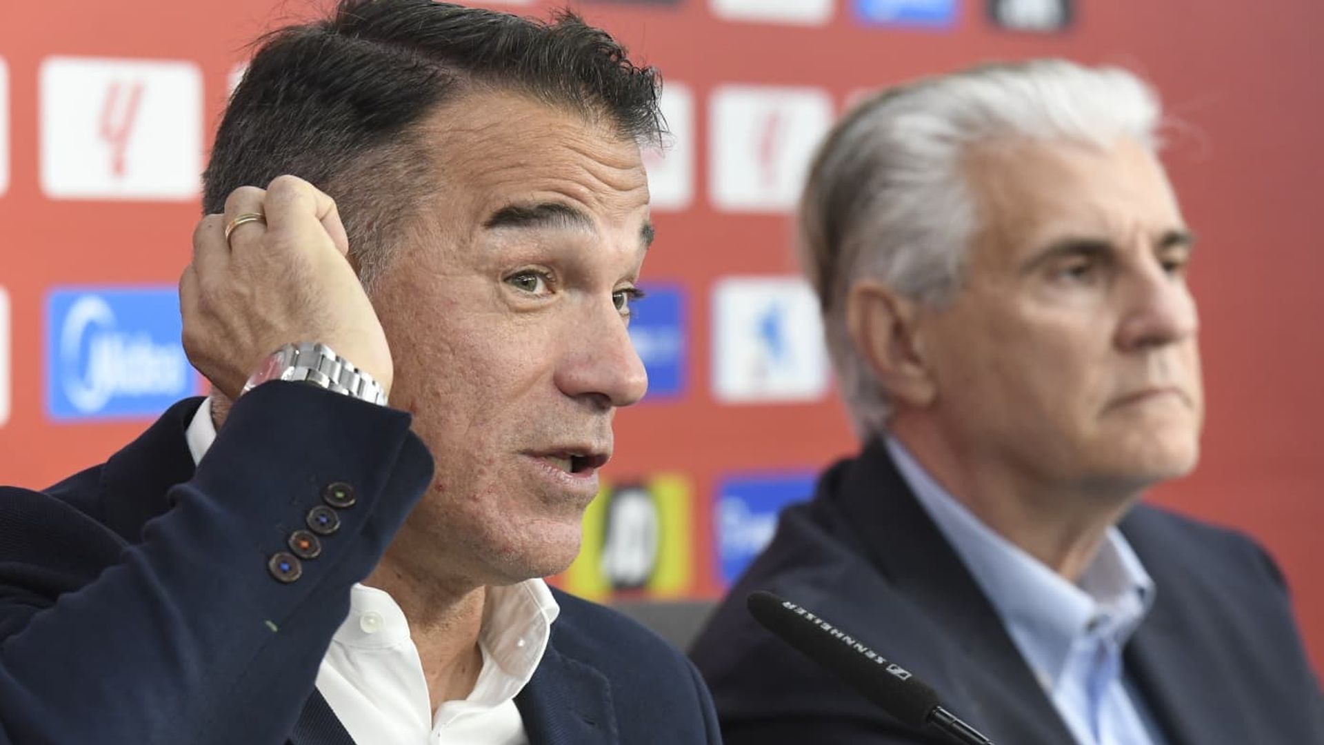 Luis García Plaza, en su presentación