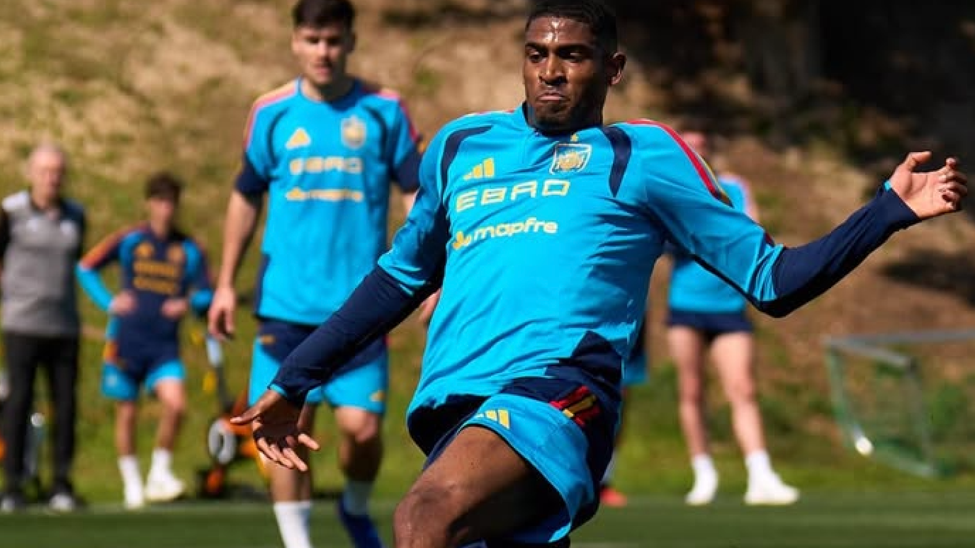 Mosquera con la Selección