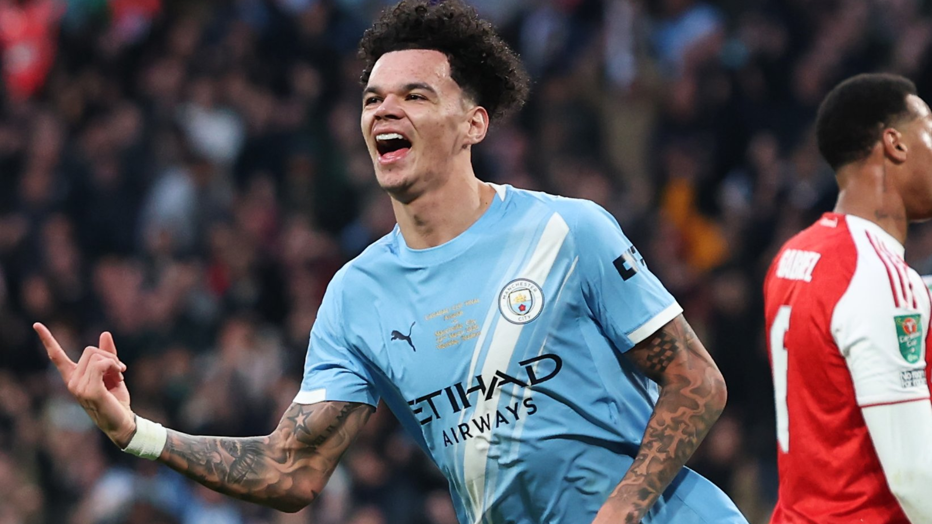 O'Reilly celebra un gol en el Arsenal-Manchester City de la Carabao Cup O'Reilly celebra un gol en el Arsenal-Manchester City de la Carabao Cup