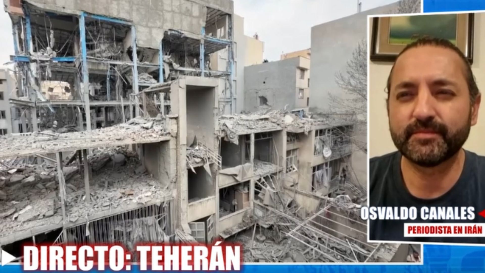 Osvaldo Canales, periodista en Irán desvela cómo está la situación ante el nuevo ataque aéreo sobre la capital: "Hay muchos menores fallecidos"