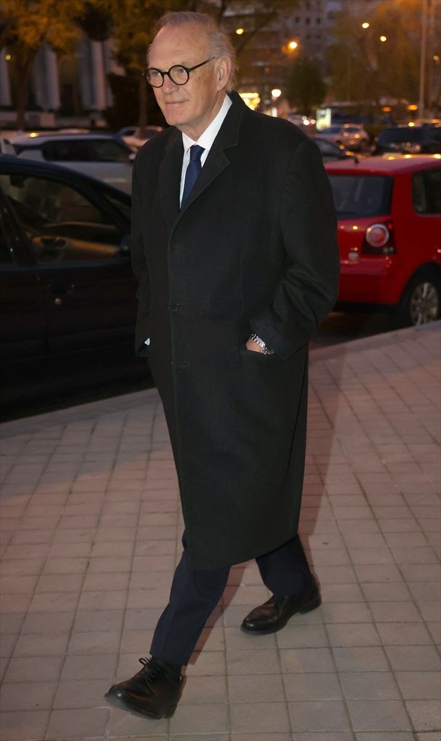 Pedro Piqueras, en el funeral de Fernando Ónega