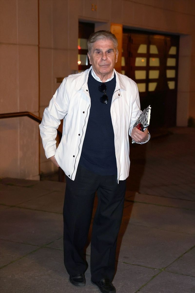 Pedro Ruiz, en el funeral de Fernando Ónega