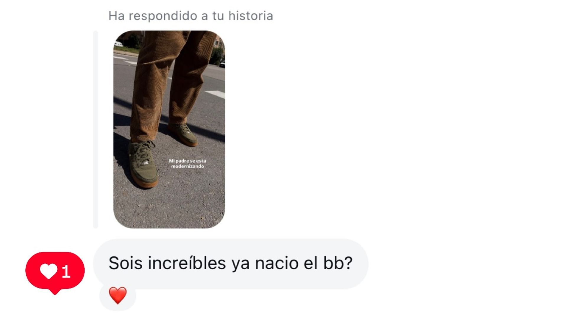 Un seguidor le pregunta a Rodri si su bebé ha nacido