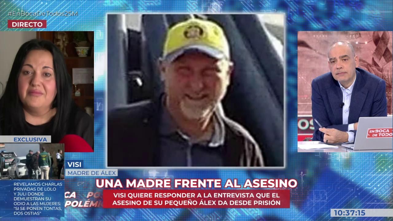 Visi, madre de Álex, el niño de 13 años asesinado en Sueca (Valencia), sobre la entrevista del asesino: “Me produce asco”