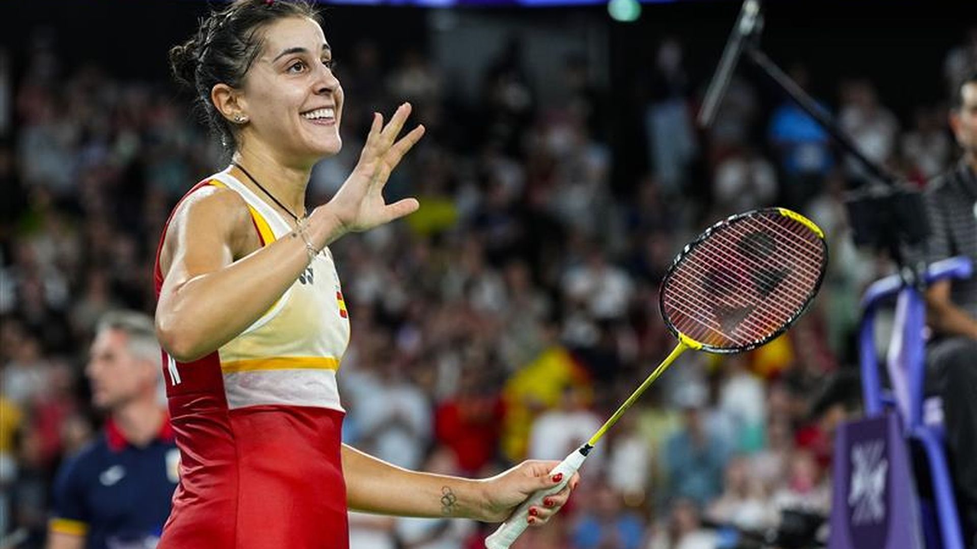 El vídeo de la retirada de Carolina Marín