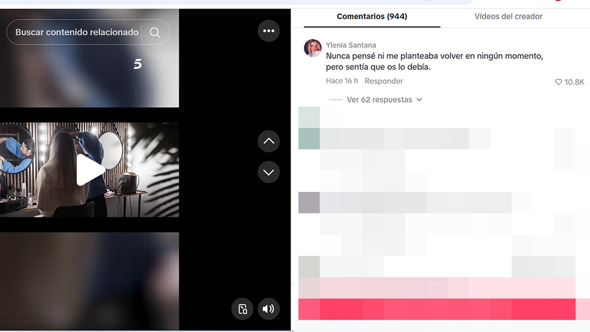 El mensaje de Ylenia Padilla tras su regresión a la televisión