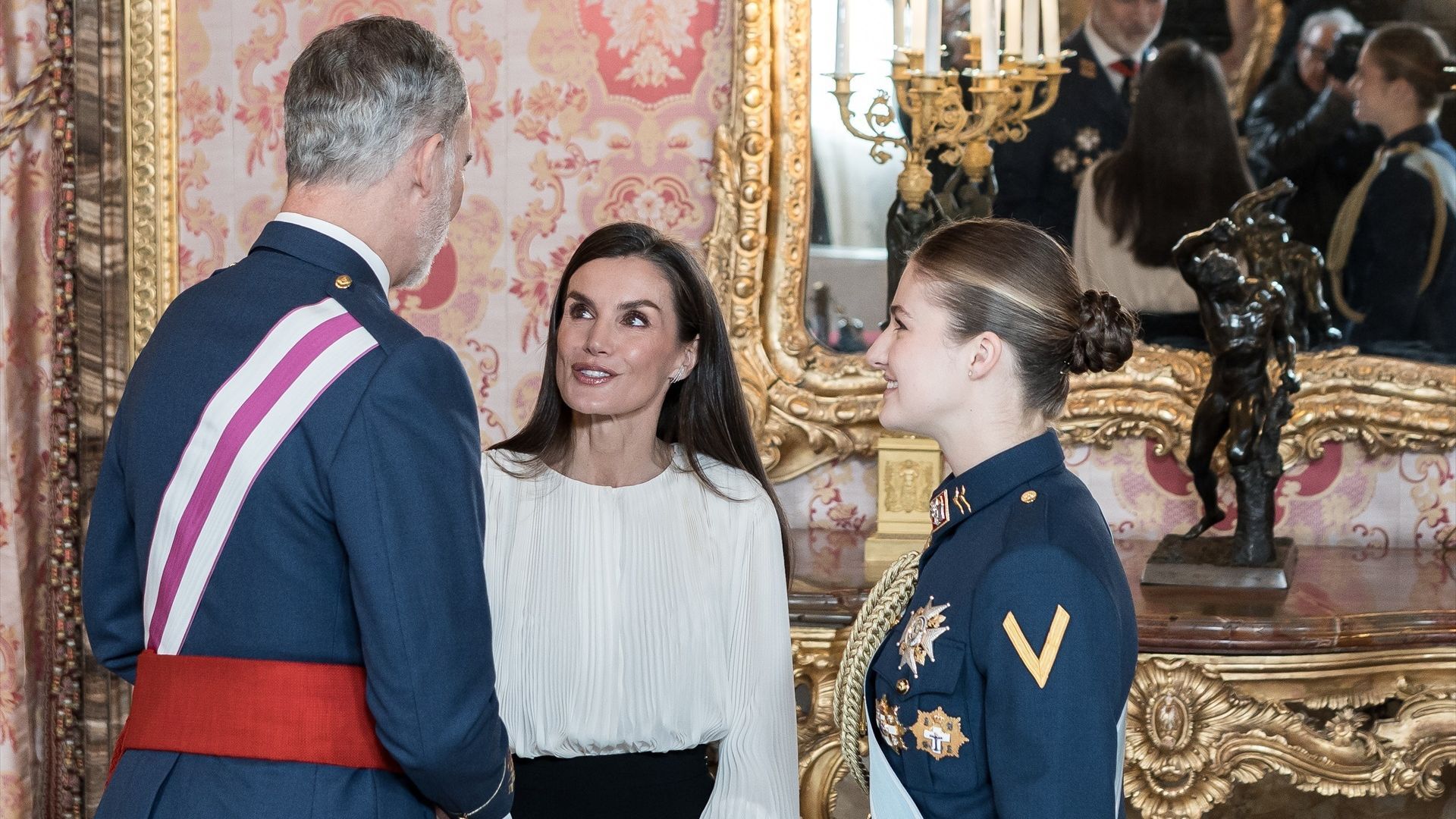 El rey Felipe VI, la reina Letizia y la princesa Leonor, en una imagen reciente