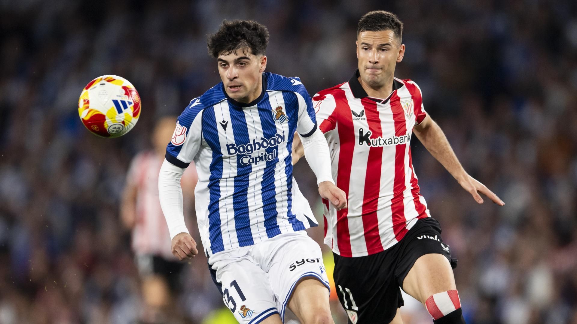 Jon Martín y Gorka Guruzeta en la semifinal de Copa de Anoeta