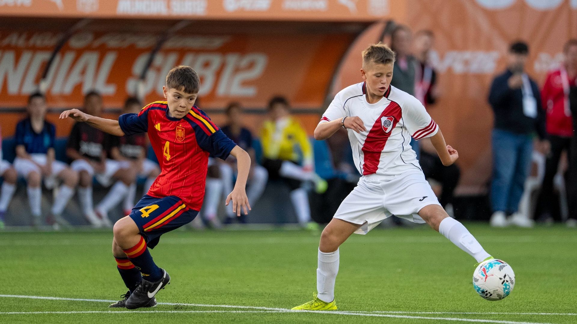 Sami Maldonado Schuster en el partido inaugural del Mundial sub12