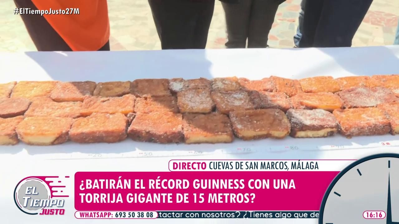 El pueblo de Málaga que quiere batir el récord guinnes con una torrija gigante de 15 metros