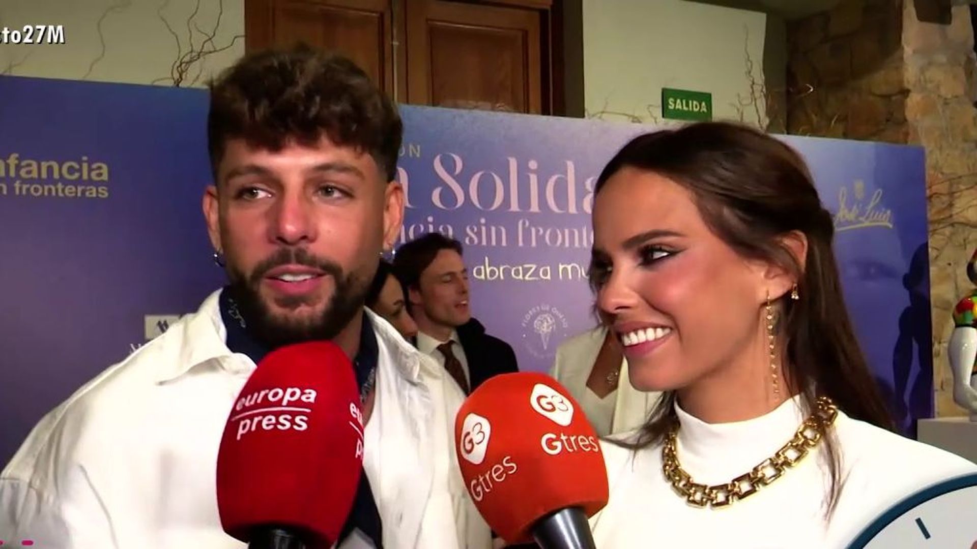 Álvaro García y Gloria Camila se pronuncian sobre la entrevista de Manuel Cortes y oficializan su relación