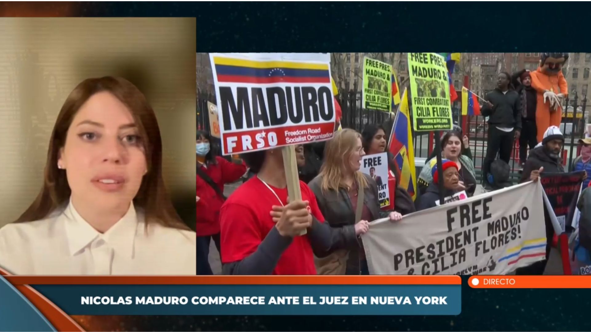 Una abogada presente en el juicio contra Maduro detalla su comportamiento y cuestiona a quienes protestaban fuera: 