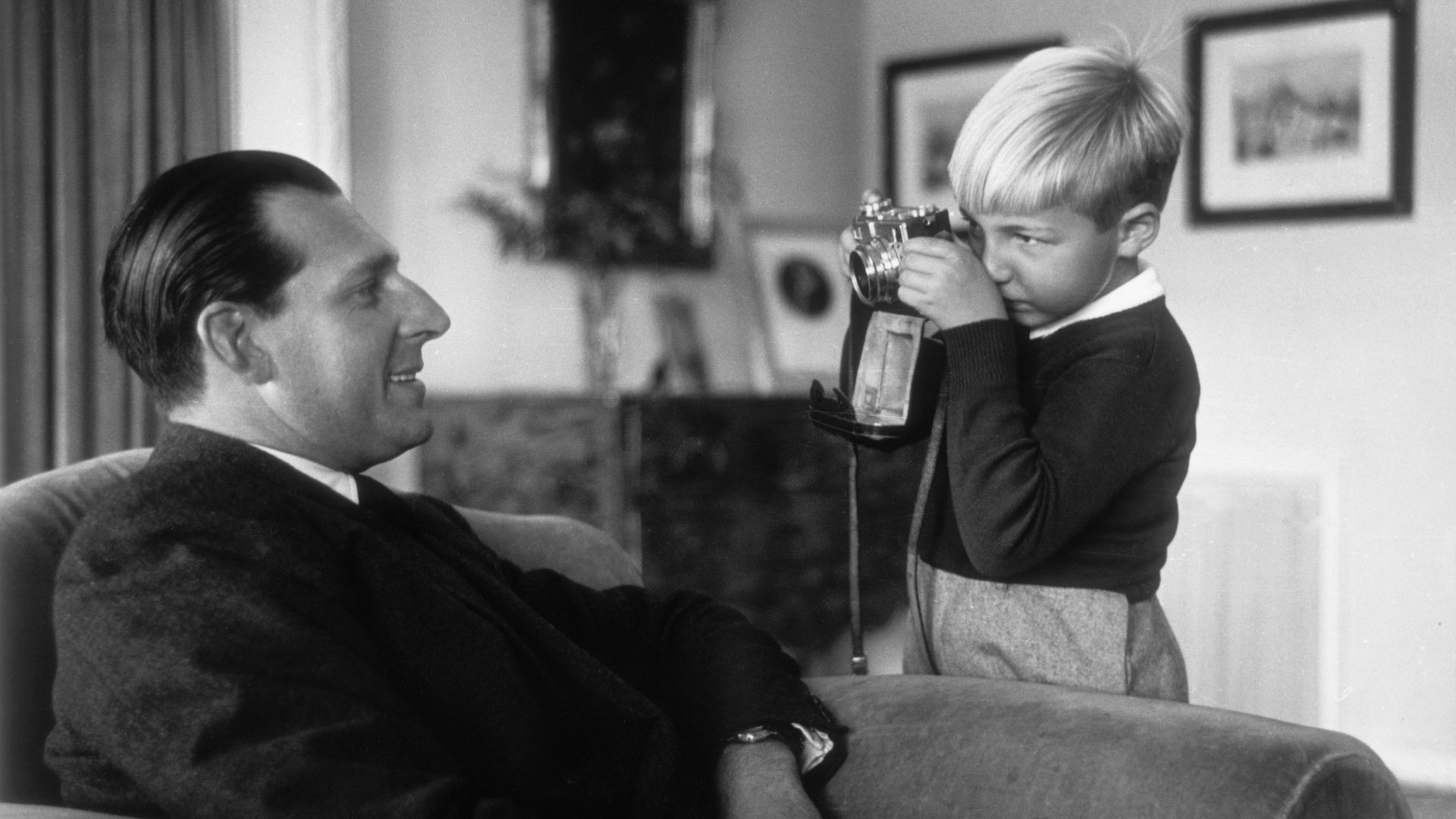 El conde de Barcelona con su hijo Alfonso