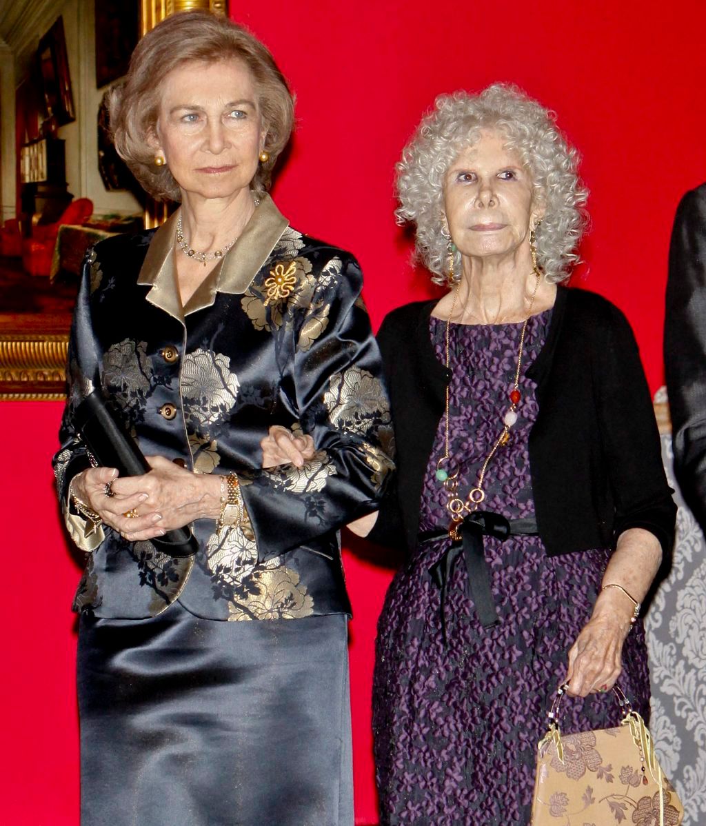 La reina Sofía y la duquesa de Alba, en una imagen de archivo
