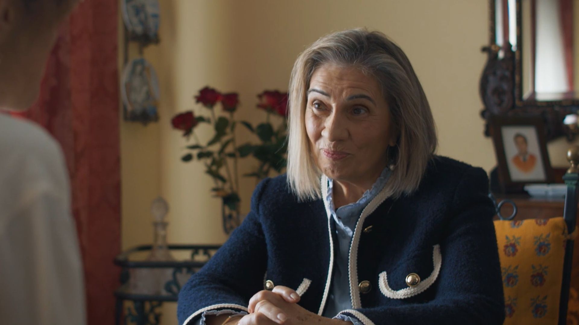 Manuela Caballero, la madre de Carlos Cuerpo, durante su intervención en el programa 'Mis raíces'