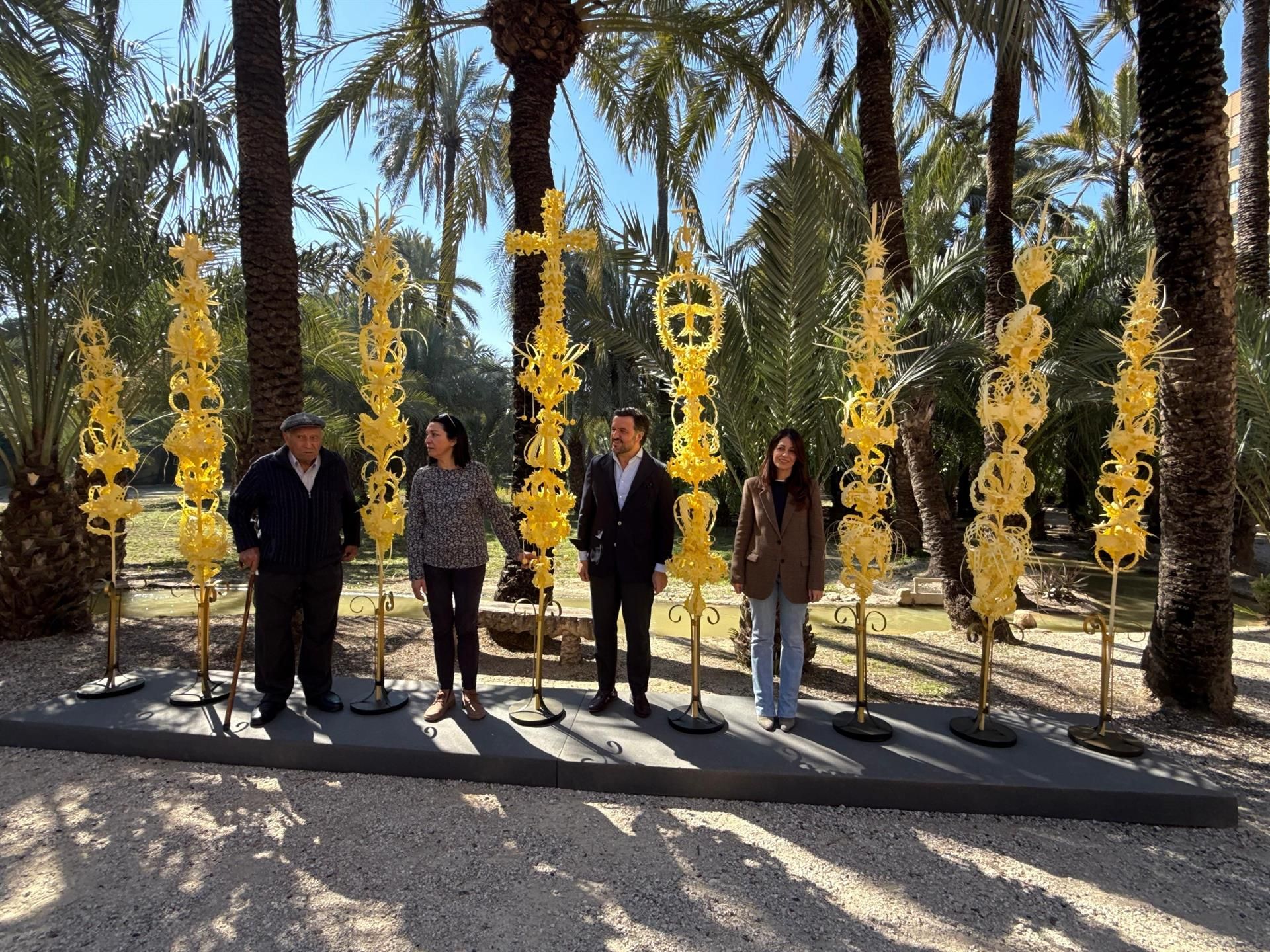 Palmas realizadas para el Papa, la Reina Letizia y otras autoridades