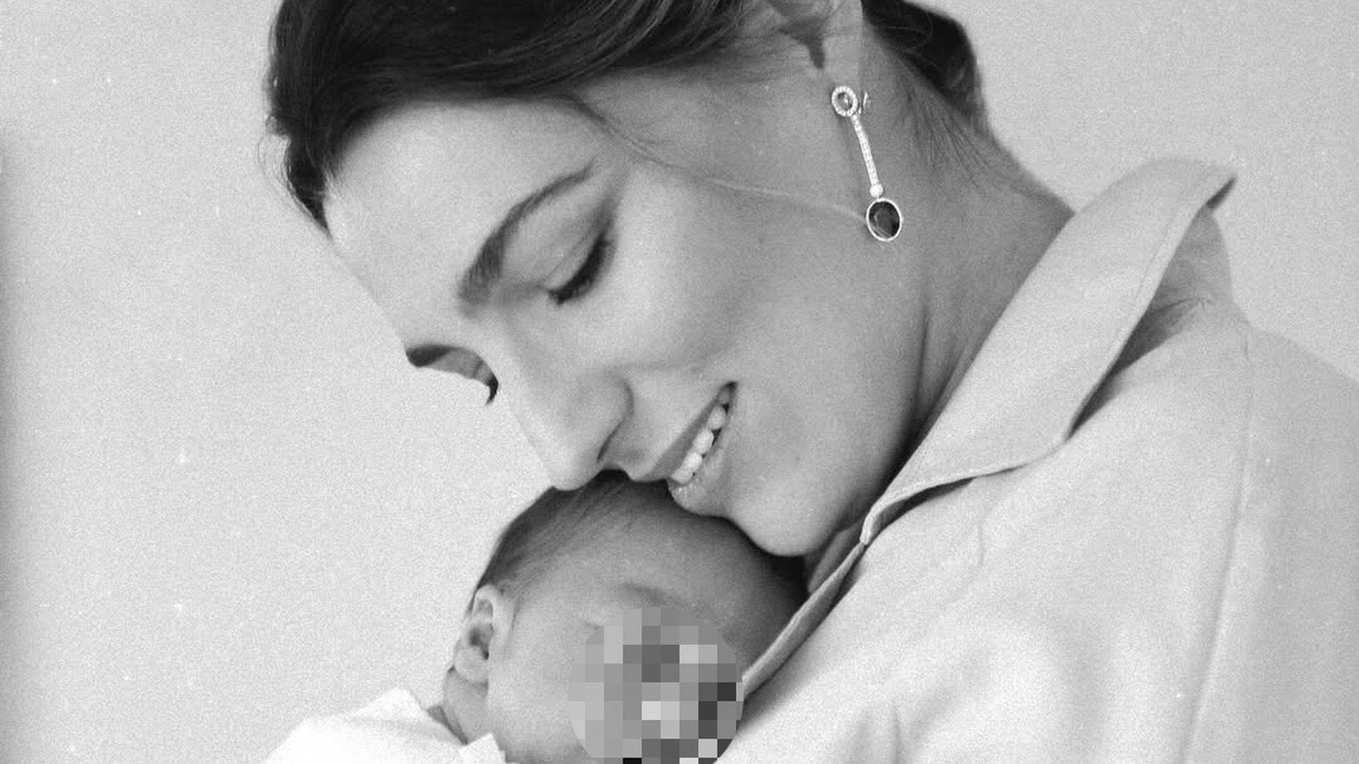 Eugenia Osborne con su hijo